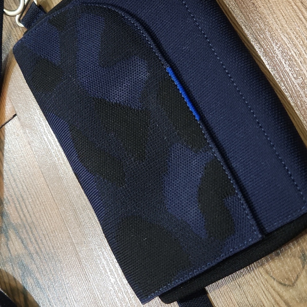 ❌SOLD❌ Rothy's Navy and Black Camo Crossbody Belt Bag